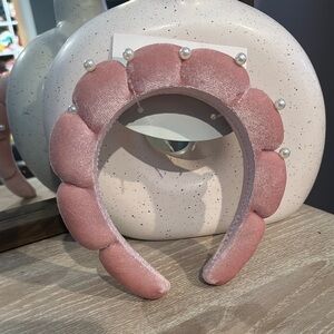 Pink Scalloped Padded‎ Hair Accessory